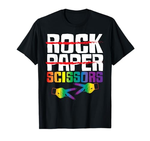 Rochambeau Rainbow Edition Pride Girl Queer Bi Lesben Frauen T-Shirt