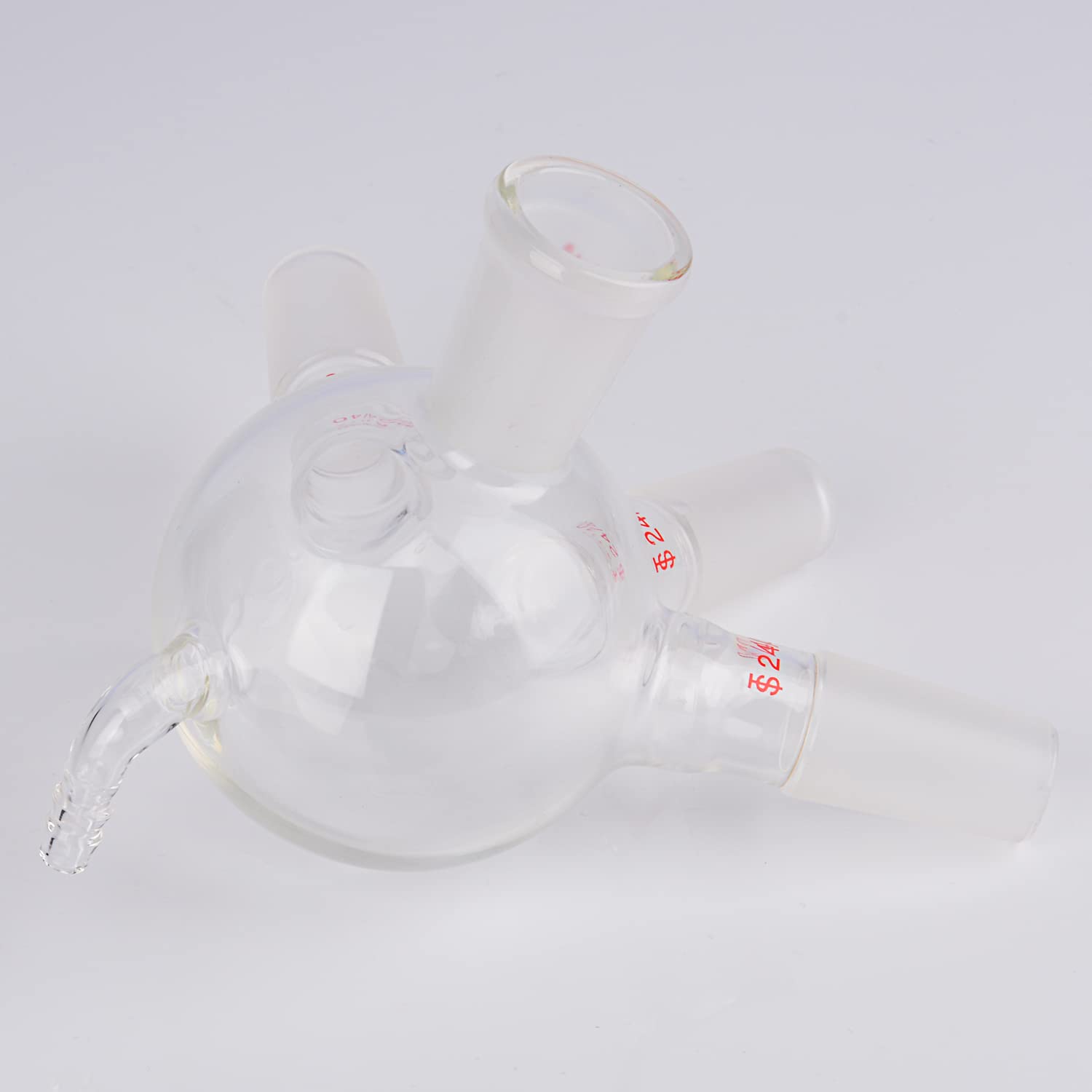 stonylab Vacuüm Glas 3-Weg Stroomregel Adapter, Borosilicaat Glas Adapter met Standaard 14/20 Taps Wricht en PTFE Stopcock voor Laboratorium