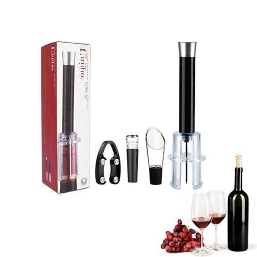 Ensemble décapsuleur de vin rouge - Accessoires multifonctionnels pour décapsuleur de vin - Kit d'ouvre-bouteille manuel pour bar, maison ou extérieur, outils d'ouverture de bot