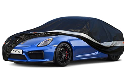 Holthly 10 Layers Car Cover Waterproof All Weather for Coupe