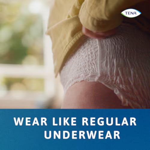 Image of TENA Normal Unisex Adult Diaper Pants Style, Large Size (L) | 10 Units x 4 | 40 Units | Waist 100-130cms | 39-53 inch | 3X Protection | World's Leading Incontinence Brand | For Heavy Urine Leaks