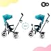 Kinderkraft Triciclo Evolutivo ASTON, Plegable, Cinturón, 9 Meses a 5 Años, Azul