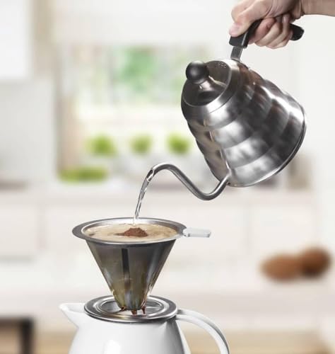 Bouilloire en acier inoxydable Weis au design argenté durable