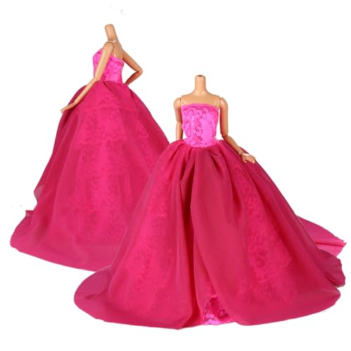 Miunana 1 Princesa Elegante Vestido De Noche Novia Vestir Boda Ropa De Fiesta Para 11.5 Pulgadas 28 -30 CM Muñeca