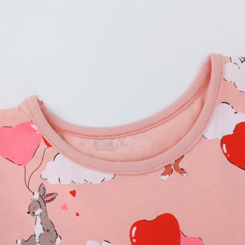 Image of Girl Long Sleeve Dress Ruffle Rainbow Color Block Cotton Casual Tiered Pleated Twirly Dress