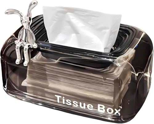 La Mejor Selección de Portapañuelos de papel los más solicitados. 46 OFFCURVE Dispensador Automático de Pañuelos Faciales, Portapañuelos Transparente de Acrílico, Multiusos para Hogar Baño Cocina Oficina y Coche, Decorativo para Encimera y Mesa...