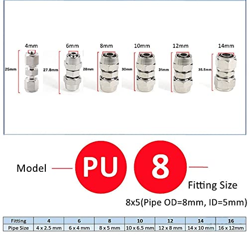 Conector rápido de tubería de aire 10mm tipo T para proyectos de garaje 4
