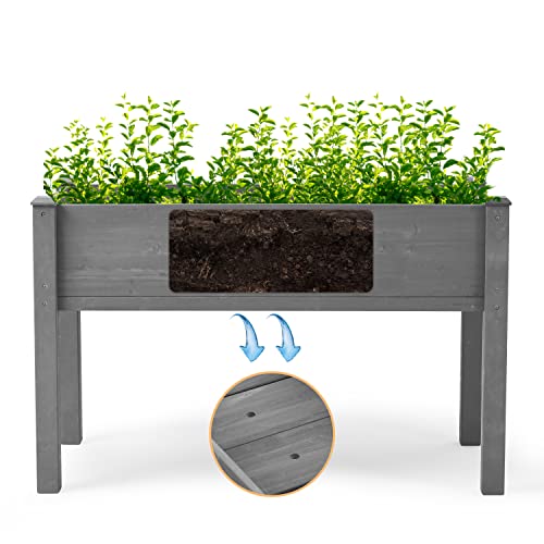 image for Mederla 48x24x30 inch Raised Garden Bed with Legs, Elevated Wooden Pla