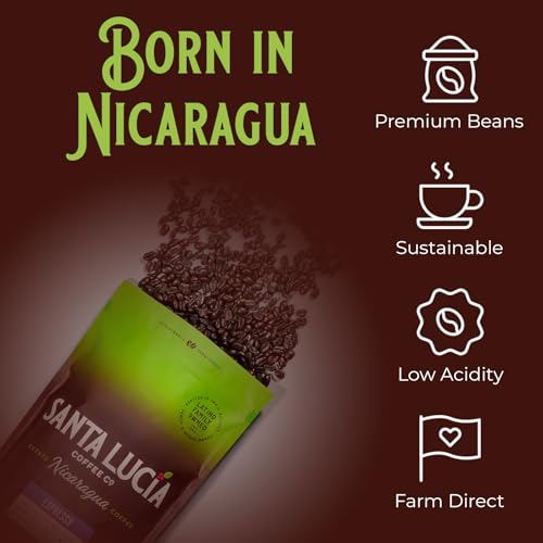 Santa Lucia Coffee Café Crema Espresso Roast Whole Bean 16oz miniatura 3