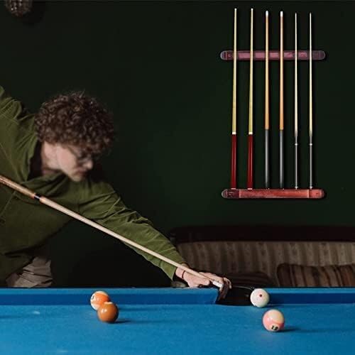 Support mural pour queue de billard en bois de hêtre accessoire de rangement salle de jeux