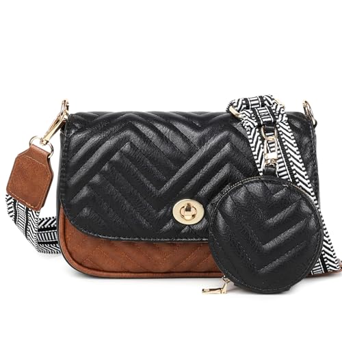 Image of JEEHAN Quilted Crossbody Bags for women Designer Shoulder Handbags Small Purse