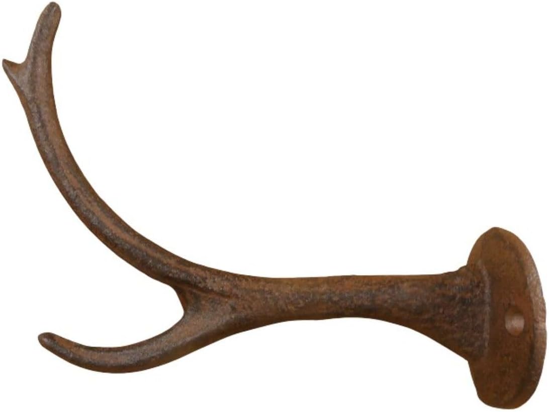 Midwest Craft House 8 CAST Iron Deer Antler Coat Hooks