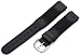 Hadley-Roma Men's MSM866RA 200 20-mm Black 'Swiss-Army' Style Nylon and Leather Watch Strap