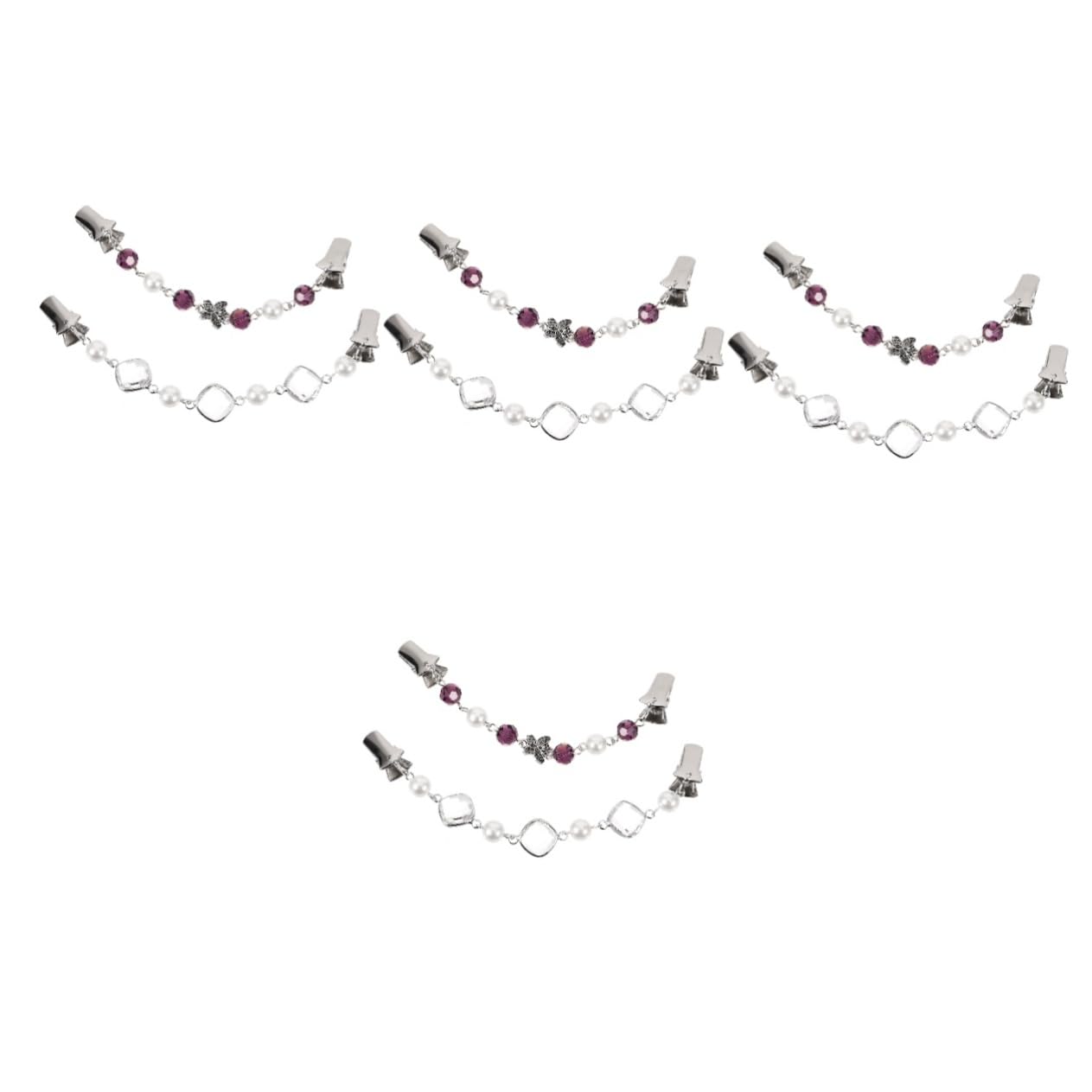 Clips de châle et perles LIFKOME pour pulls et écharpes - 8 pièces - 8