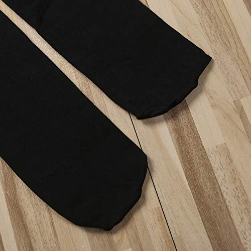 Image of Honganda Sexy Women's Thigh High Stockings, Over Knee Lace Top Sheer Stockings with Satin Bows Leg Thigh Socks for Women