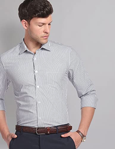 Image of Arvind AD Men Regular Fit Formal Shirt
