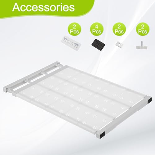 Étagère extensible 60-100 cm sourcing map pour dressing - 4