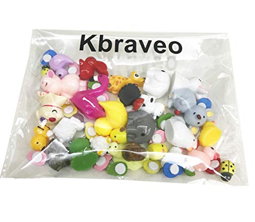 Kbraveo 45Pcs Mini Animals Miniature Ornament Kits Set For Diy,Fairy Gardens Dollhouse Décor,Elephants,Rabbits,Hedgehogs,Hens,Bunnies,Cubs,Chicks,Bees,Cows,Frogs,Snails,Turtles,Puppies,Pigs,Sheep #TOP7