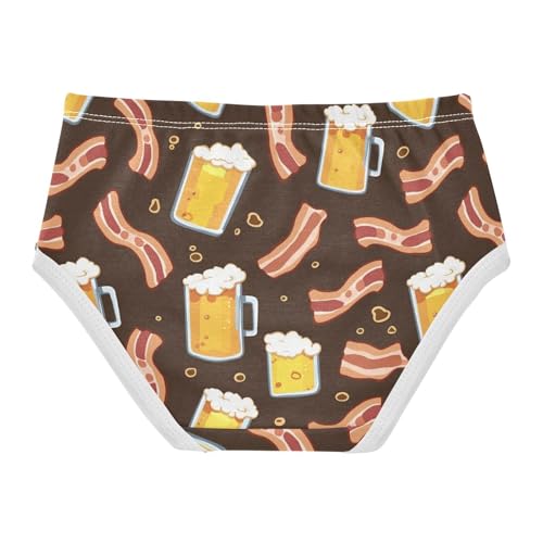 Wusikd Beer Mugs Girls' Underwear Cotton Girls Briefs Soft Toddler Underwear 2T2