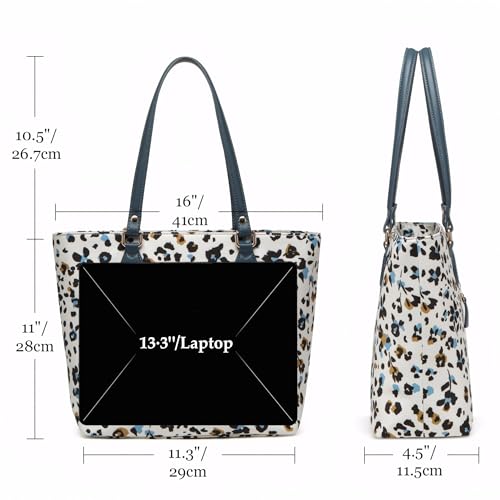 Image of Tote bags for women, tote purse, nylon tote bag, with zipper and pockets, waterproof