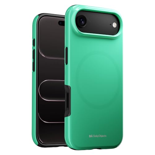 Image of DailyObjects Enamel Bumper MagSafe Case for iPhone Air Compatible with Mag-Safe Wireless Charging | Mint Hybrid Magnetic Back Cover