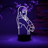 Otaku Lamps Hinata Hyuga Naruto – Anime Night Light, 16 Color RGB LED – Gift for Otaku