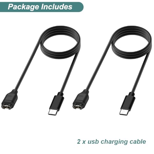 Charger for Garmin Watch - Vivoactive 6 5 4, Fenix 8 7X 6, Venu 3s 3 2 X1, Instinct 3 2 E, Forerunner 165 265 965, Approach S70 S62 S50 S44, Epix Pro 2, Quatix, Tactix 8 7, Enduro (2Pack) by Kissmart - Image 6