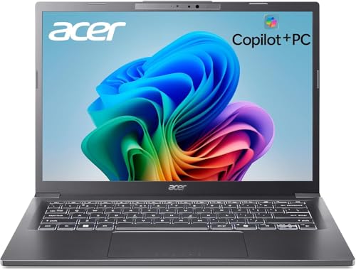 acer Aspire 14 AI Copilot+ PC | 14″ WUXGA Touchscreen Display | Intel Core Ultra 7 Processor 256V | NPU: Up to 47 Tops – GPU: Up to 64 Tops | Intel ARC 140V | 32GB LPDDR5X | 1TB SSD | Wi-Fi 6E