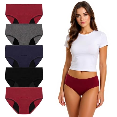 Culotte menstruelle coton à porter avec coussinet hygiénique