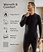 Fruit of the Loom Men's Recycled Waffle Thermal Underwear Henley Top (1 and 2 Packs), Black/Navy, X-Large