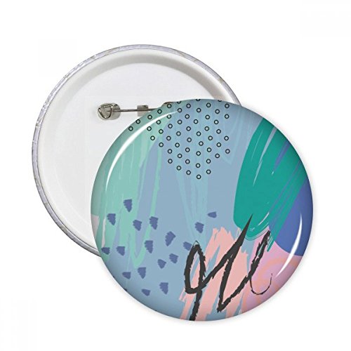 Plantes d'art abstrait sur badge bouton pour égayer vos vestes