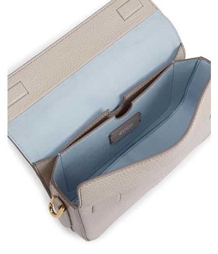 ECCO Medium Pinch Bag, Taupe Pebbled Leather3