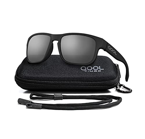 Qool Time sport Polarized driving Sunglasses Men, Casual Lifestyle Boating Sailing Hiking Fishing gifts Outdoors Justin holbrook