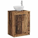 【Parfait pour la salle de bain】 Spécialement conçu pour l'intérieur, ce cabinet aide à garder ta salle de bain bien rangée tout en étant accessible. Les poignées encastrées et les étagères en bois d'ingénierie soutiennent un usage quotidien. Transforme ton espace en un petit coin confortable, idéal pour ceux qui veulent un mélange d'utilité et de style moderne.