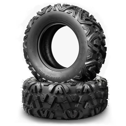 PROPARTS 2Pcs 25x8-12 ATV UTV Tires, 25x8x12 All-Terrain Off-Road Quad Mud Tires, 6PR, Tubeless