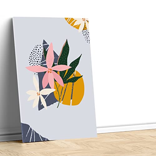 Tableau Décoratif Fleurs pour Mur Vide Salon Affiche Poster 60x85 - 4