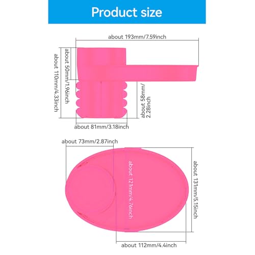 Image of Keenso Car Seat Snack Tray,Portable Travel Rotating Cup Holder Plate for Car Seats, Booster,Stroller (#12)
