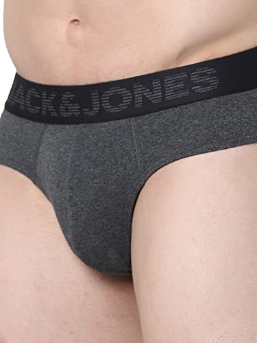 Image of JACK & JONES Men's Cotton Blend Solid Briefs