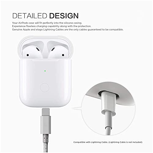 Wireless Charging Case Compatible With Airpods 1/2 Generation, Wireless Air Pods 2Nd Charging Case Replacement, Built-In 450Mah Battery Capacity Support Pairing And Sync, Without Earbuds (White) #TOP3