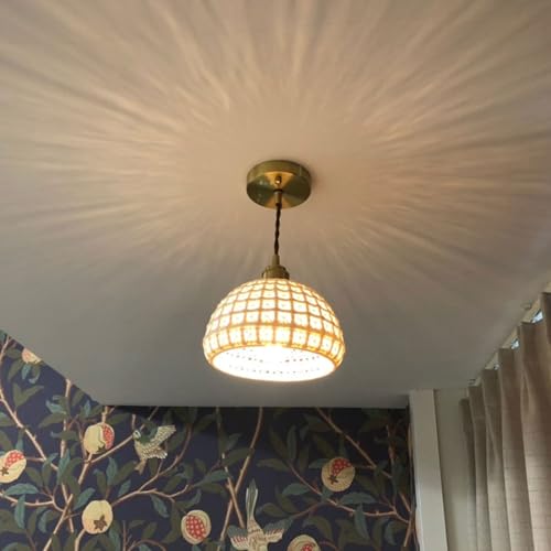 Suspension dôme réglable céramique blanc pour éclairage doux - 7
