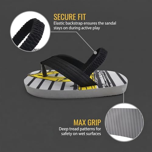 Image of Boys Girls Strap Flip Flops Sandals Cute Cartoon Unicorn Shark Toddler Flip Flop Kids Pool Beach Flat Slide Summer Water Shoes