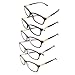 Produktbild LIANDU 5 Paar Lesebrille Für Frauen Spring Hinge Package Hochwertige Lesebrille 6006 (Mehrfarbiges Mashup) +3.5