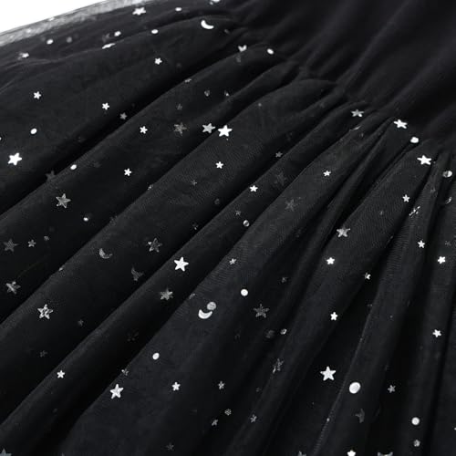 Image of GSVIBK Baby Girls Tutu Dress Sleeveless Toddler Cotton Tulle Skirt Princess Party Prom Dresses