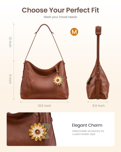 LOVEVOOK Hobo Bag, Purses for Women, Vegan Leather Shoulder Crossbody Bag — view 5