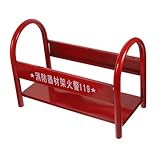 ADOCARN Robuster Metall Feuerlöscher Bodenständer 4 Kg Mit Verstärkter Basis Für Pulverfeuerlöscher Und Zusatzausrüstung Platzsparender Halter Für Brandschutzgeräte