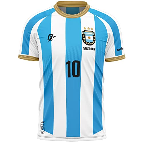 Camiseta Filtro UV Argentina Copa Albiceleste Tri Campeã
