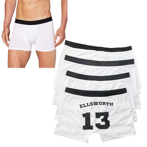 Sublimation Men Boxer Briefs Blank Polyester White Underwear for Men 4 Packs