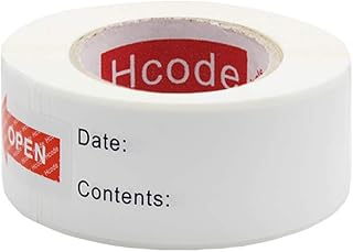 Hcode 1 x 3'' Self-Adhesive Removable Freezer Food Storage Labels - Easy Clean Leaves No Residue - Meal Prep Labels Plastic Paper Sticker Perfect for Reusable Containers 300 Stickers(1x3 Fill in)