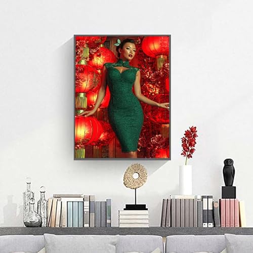 Pintar Por Números Adultos Linterna Mujer, DIY Pintura por Números Kit para Principiantes y Niños Edades 8-12, con Pinceles Pintura Acrilica Manualidades Decor Hogar Pared 40x50cm PjY9891 N-U
