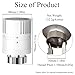 BE-TOOL Thermostatic Radiator Heads Automatic Standard Radiator Valves Replacement Five Temperature Adjustment for Home Office